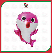 بالون مجسم بيبي شارك لون بينك