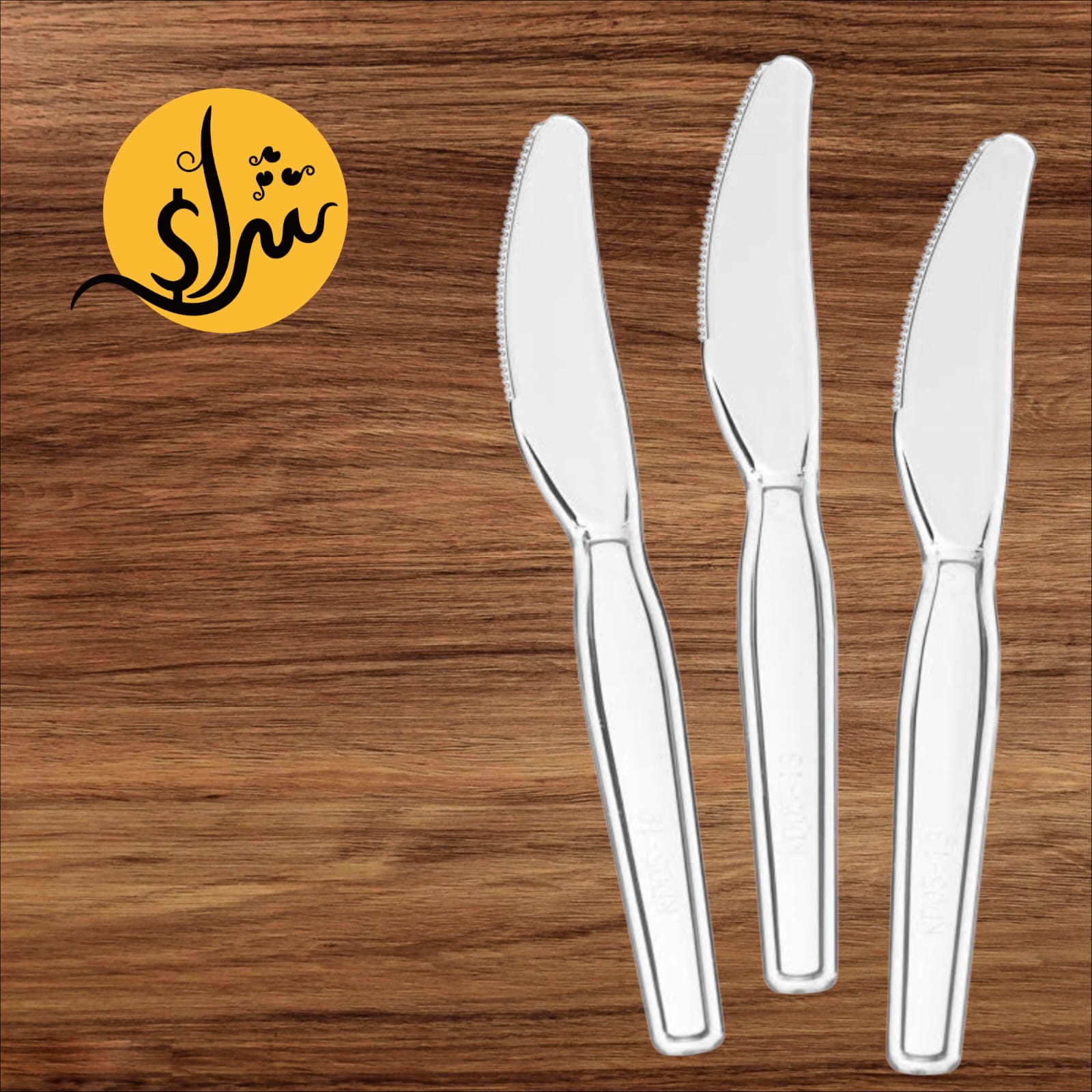 سكين بلاستيك شفاف عالية الجودة 10 قطع