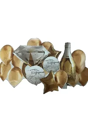 ديكور بالونات حفلة الخطوبة 18 قطعة